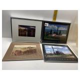FOUR FRAMED PICTURES