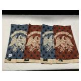 NWT KAY DEE HANDPRINTS PURE LINEN TEA TOWELS, E