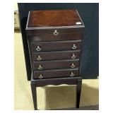 SILVER WARE CHEST, 2 PIECE