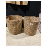 TWO PLANTER BASKET W/ LINERS