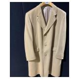 42L TAN MONGOLIAN CASHMERE COAT