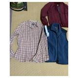 JACKETS, VEST, CASHMERE RED SWEATER SMALL HOLE