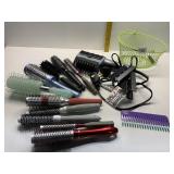 CONAIR HAIR DRYER AND ROUND BRUSHES INCLUDING