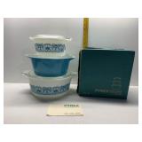 HORIZON BLUE 3 QT. PYREX NEW IN BOX