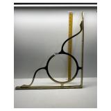 BRASS ANGLE IRON SHELF BRACKET 20X21.5