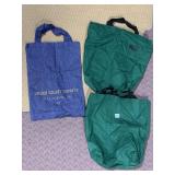 EMBROIDERED DENIM BAG AND 2 REUSABLE GIANT EAGLE