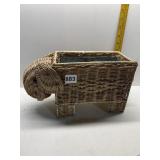 ELEPHANT LINED BASKET