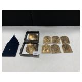 BRONZE WENDELL AUGUST ORNAMENTS INCL. FIGURES