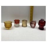 5 ANTIQUE TOOTHPICK HOLDERS