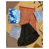 BEACH/BATH TOWELS, LAUNDRY BAG, NET OVERLAY SKIRT