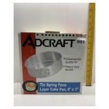 AD CRAFT TIN SPRING FORM PAN NEW IN BOX
