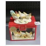 LENOX ROOSTER AND CHICKEN FIRST NATIVITY NIB