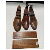 WOOD SHOE FORMS, WOOD SIDES OF CHEESE BOX MADE