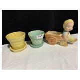 MCCOY PLANTERS, UNMARKED BOY PLANTER