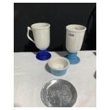 HALL MUGS, DISH, WENDELL AUGUST DISH