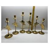 11" H REINDEER CANDLE HOLDERS