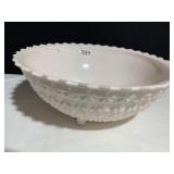 PINK MILK GLASS BOWL