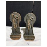 BRONZE NUDE BOOKENDS