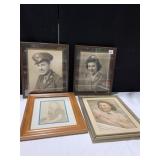 WW II NURSE PHOTO AND SERVICE MAN ETC.