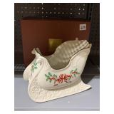 LENOX SLEIGH CENTER PC NIB