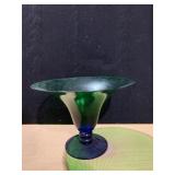 10.5" X 15" TWO COLOR PEDESTAL BOWL