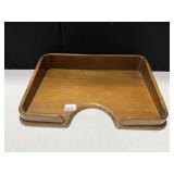 DESK WALNUT PAPER BOX,