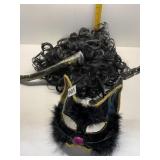 CAT COSTUME TAIL, MASK WIG