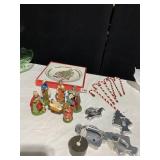 MANGER SET ITALY, CHRISTMAS DELIGHT PLATE 1981,