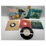 45 RECORDS INCLUDING THE 3 STOOGES, THE
