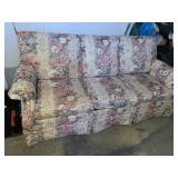 FLORAL SLEEPER SOFA, ALREADY IN GARAGE, LEVEL