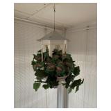 HANGING MINI GAZEBO WITH ARTIFICIAL PLANT