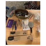 BATTERIES AA & AAA, BRASS BOWL, ETC.