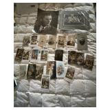 TIN TYPE MAN LEANING ON FENCE, OLD PHOTOGRAPHS,