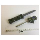 TWO PIECE KNIFE AND SLIDING COVER 9.5" KNIFE