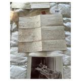 LETTER 1897 TO SISTER, BABY IN COFFIN, WORCESTER