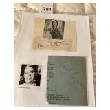 JUNE DUPREZ HAND SIGNED PHOTO, CHARLES LAUGHTON