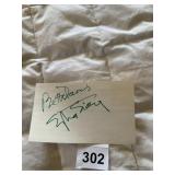 BETTE DAVIS AND SYLVIA SIDNEY AUTOGRAPHED CARD