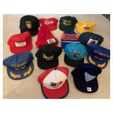 VINTAGE BALL CAPS HAT COLLECTION, MILITARY,