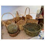 BASKETS INCLUDING ONE MADE WITH CORN COBS