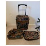 FLORAL TAPESTRY LUGGAGE SET