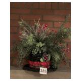 SNOW MAN HAT CHRISTMAS DECORATION