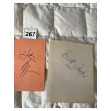 KEITH ANDES AUTOGRAPH AND DUSTIN HOFFMAN -