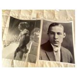RUDOLPH VALENTINO & ARNOLD SCHWARZENEGGER 8 X 10"