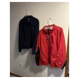 POLO ZIP UP JACKET SZ L, REEBOK VERIZON