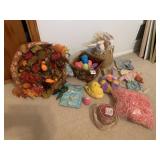 FALL WREATH AND EASTER DECORATIONS