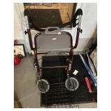 ROLLATOR WITH BASKET ATTACHMENT