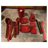 RACHAEL RAY UTENSILS, HOLDER, NESTING BOWLS