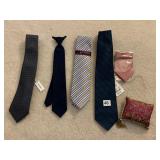 NEW MENï¿½S TIES, CLIP ON TIE, POCKET SQUARE
