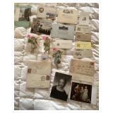 1895 CORRESPONDENCE, HOLIDAY POSTCARDS, CHRISTMAS