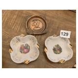 COPPER UNIVERSAL STUDIOS ASHTRAY AND PORCELAIN